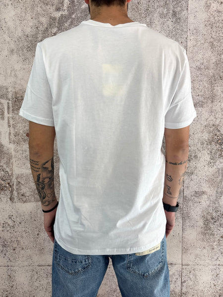 T-Shirt bianca taschino e ricamo F**K