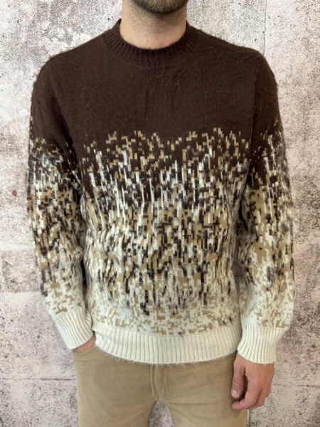 Maglione boucle' moro fantasia