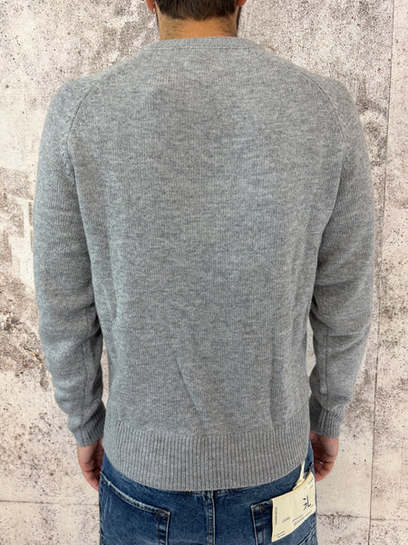 Maglione raglan grigio