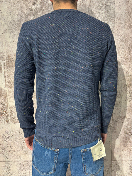 Maglioncino chicco di riso blu