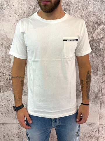 T-Shirt bianca taschino logo