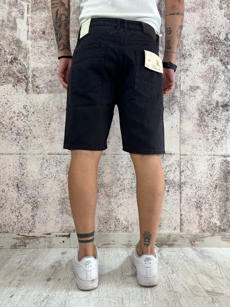 Bermuda jeans nero