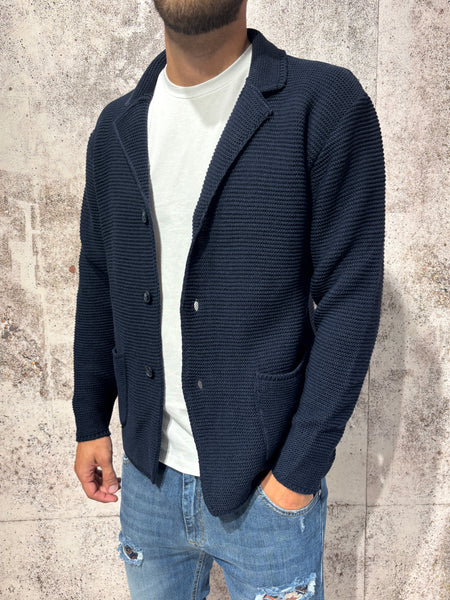 Giacca cardigan blu art.M28