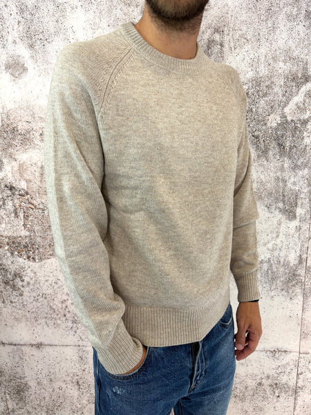 Maglione raglan beige