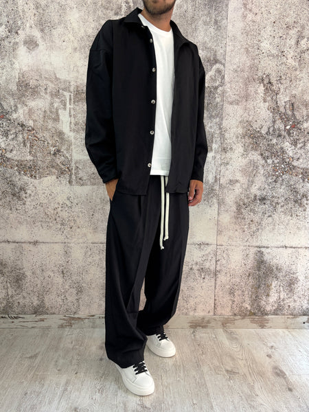 Completo nero camicia/pantalone