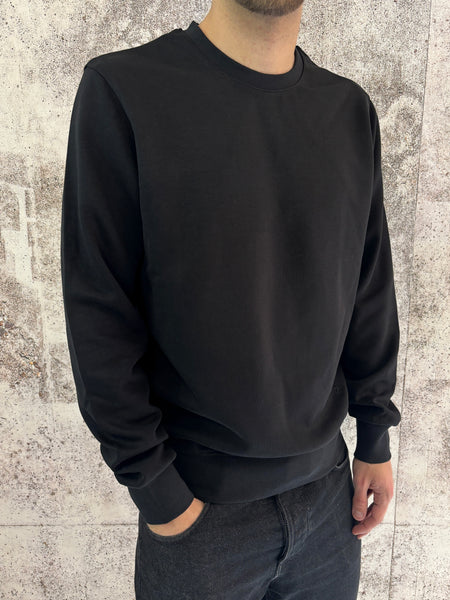 Felpa girocollo nera