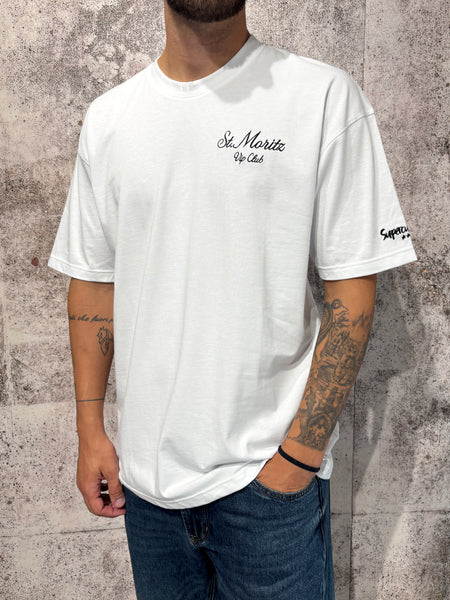 T-Shirt bianca St Moritz vip club