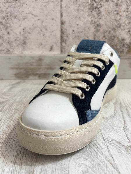 Sneakers Pablito logo giallo fluo