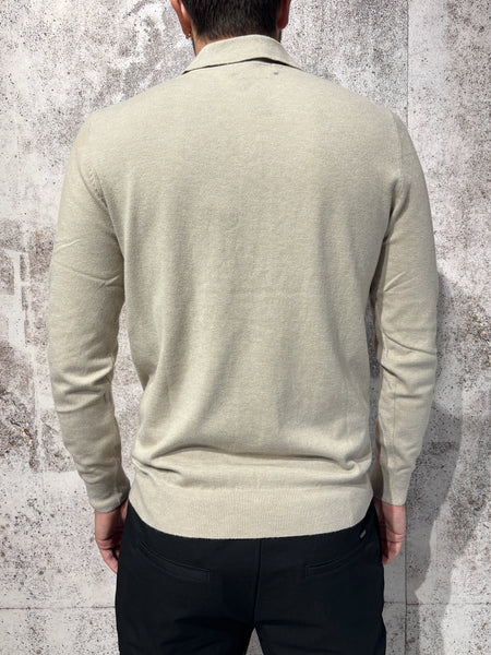 Polo beige m/l in maglia art. GL508