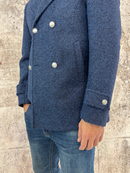 Cappotto peacot blu