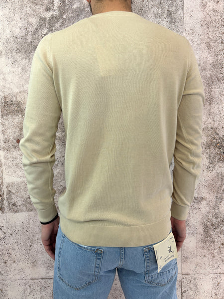 Maglioncino basic beige cotone