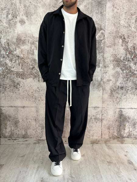 Completo nero camicia/pantalone