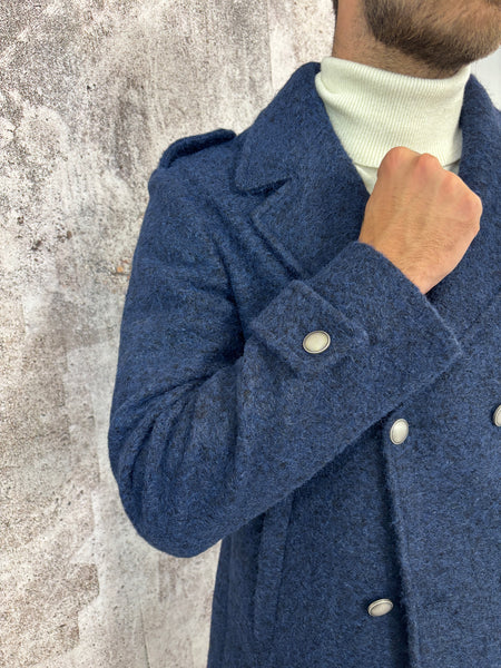 Cappotto peacot blu