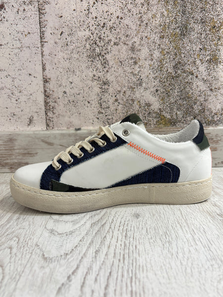 Sneakers Pablito logo arancio fluo