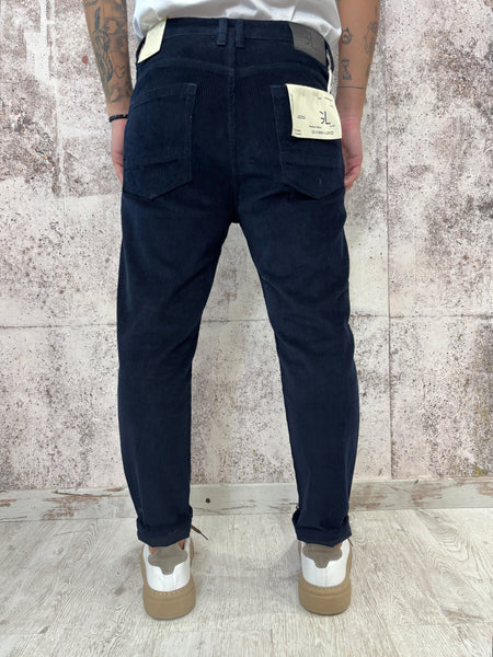 Pantalone velluto blu mod. Cooper