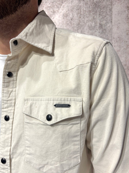 Camicia velluto panna GL78