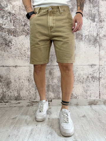 Bermuda jeans camel