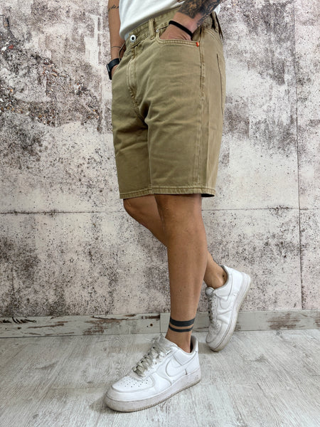 Bermuda jeans camel