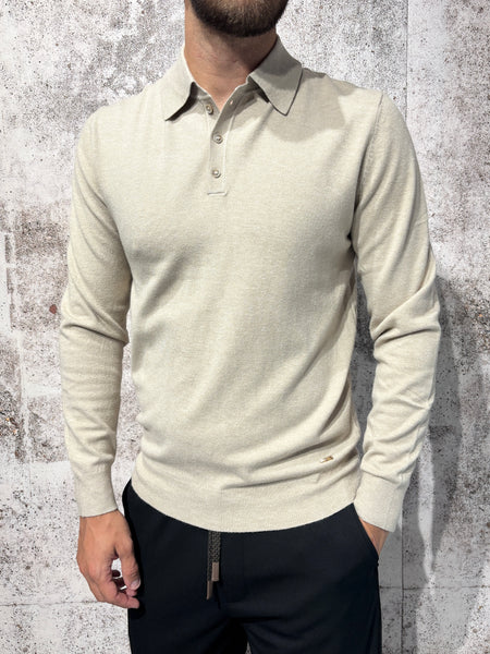 Polo beige m/l in maglia art. GL508