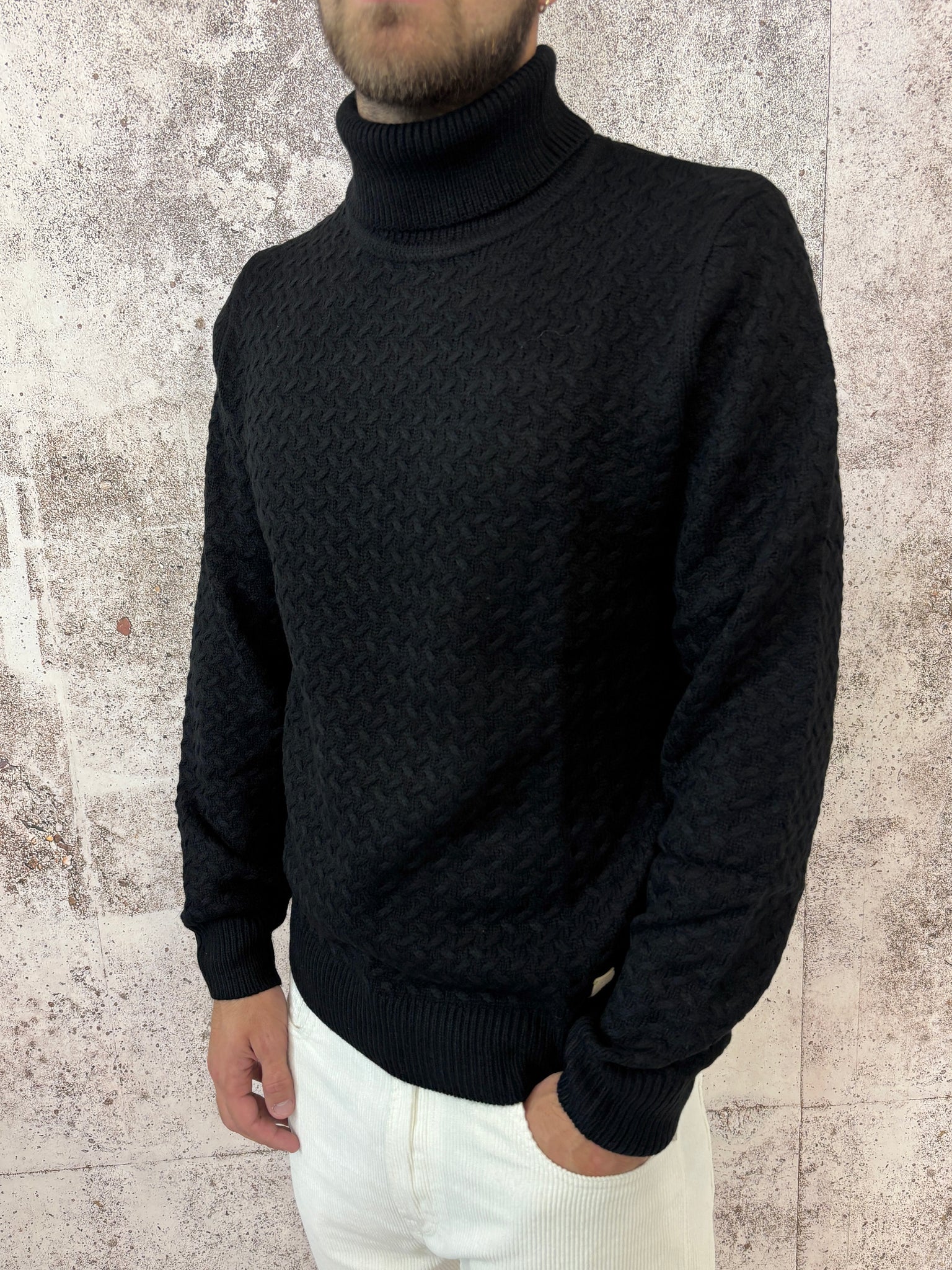 Dolcevita treccine nero