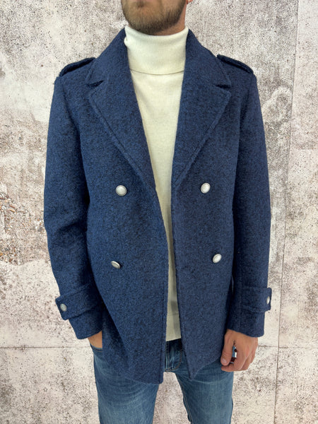 Cappotto peacot blu