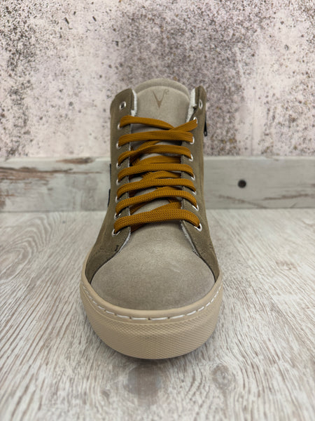 Sneakers alta Olympic beige/blu