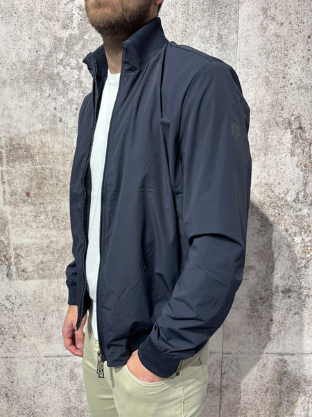 Giubbino blu tessuto tecnico