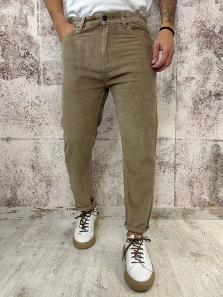 Pantalone velluto camel mod. Cooper