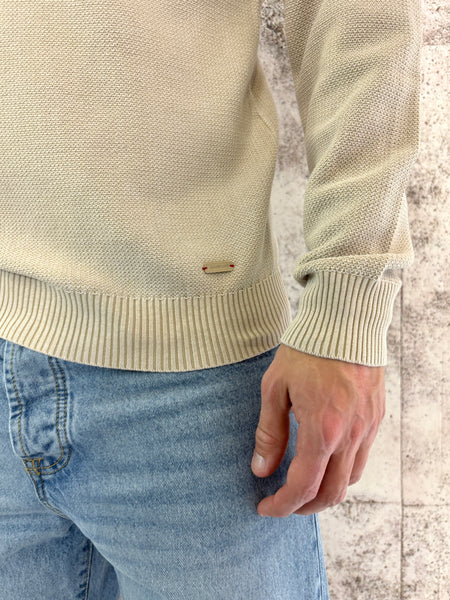Maglioncino lavorato beige