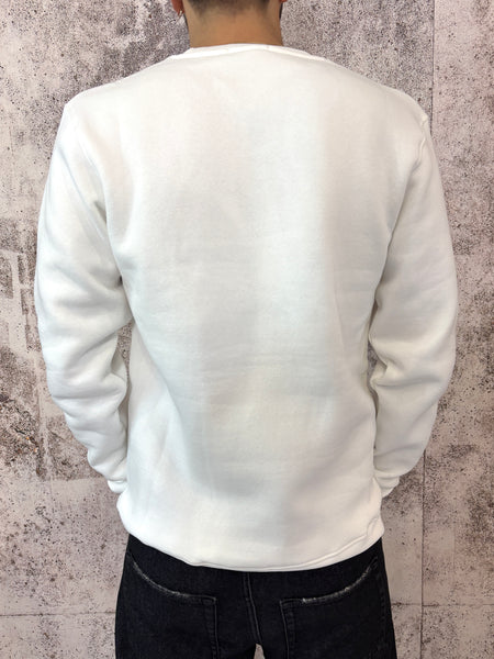 Felpa bianca Courma sky club