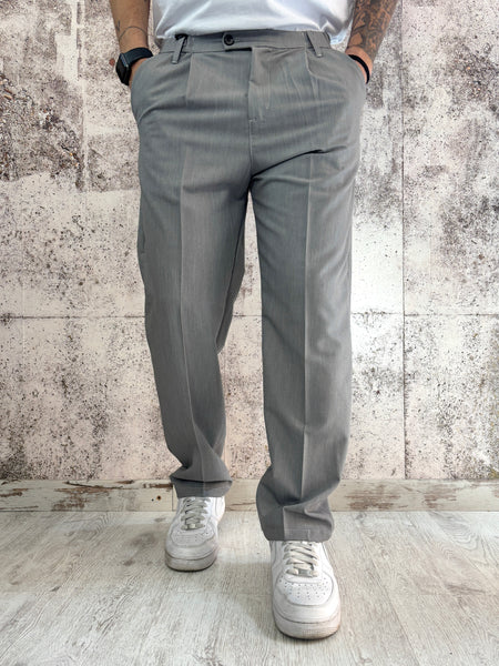 Pantalone a palazzo grigio