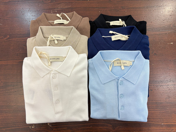 Polo in maglia m/m nera