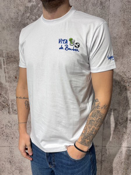 T-Shirt bianca Vita da Bomber