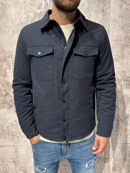 Giubbino overshirt blu art. J07