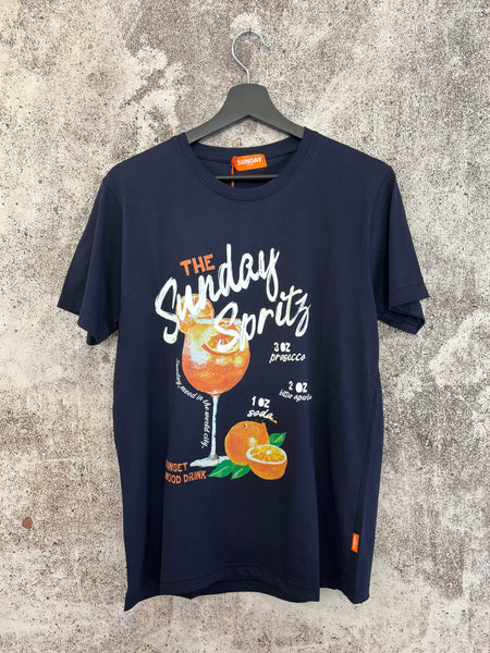 T-Shirt blu Sunday spritz