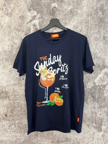 T-Shirt blu Sunday spritz