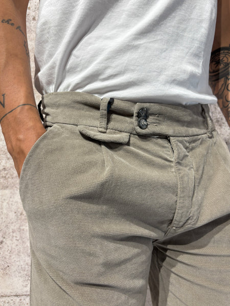 Pantalone velluto tortora art. GL21844