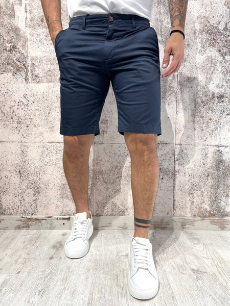 Blue chino shorts