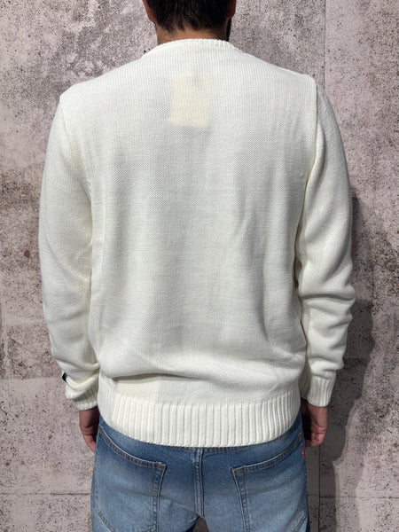 Maglione girocollo panna Mountain&Champagne