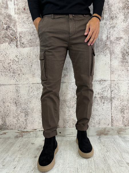 Pantalone cargo moro Slim Fit