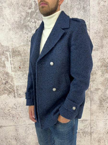 Cappotto peacot blu