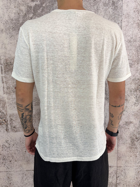 T-Shirt lino bianca