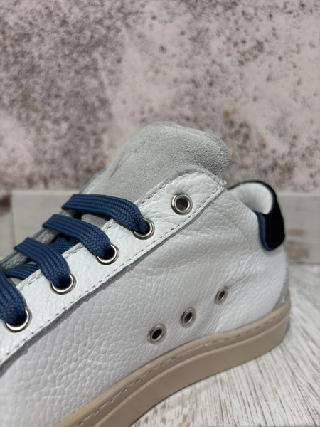 Sneakers Olympic bianca/nera/azzurra