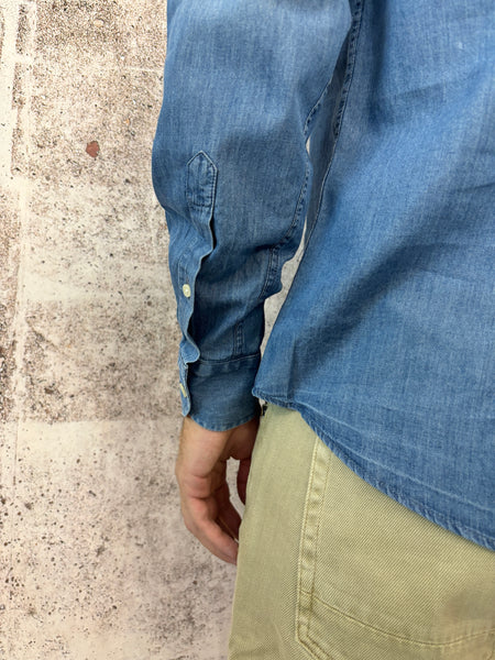 Camicia jeans lavaggio chiaro