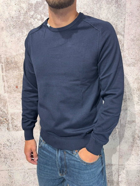 Maglioncino girocollo blu art. 35232