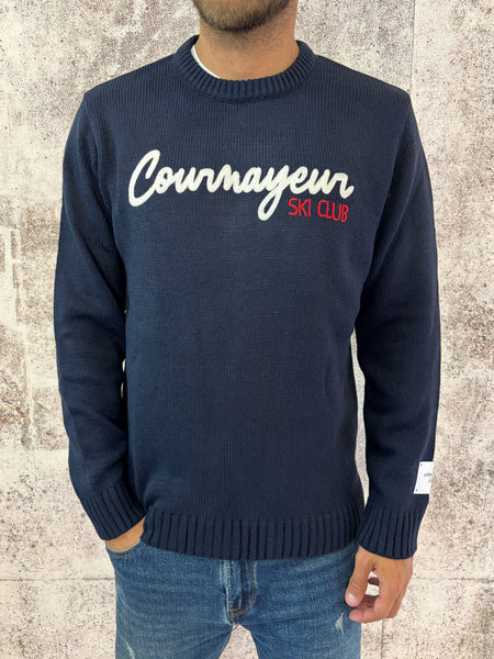 Maglione blu navy Courmayeur