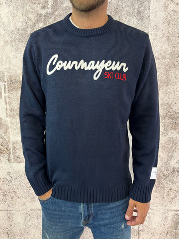 Maglione blu navy Courmayeur