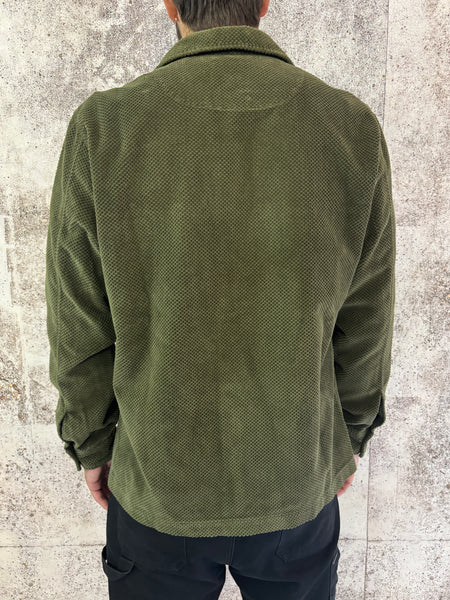Giacca verde militare nido d'ape