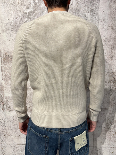 Maglione girocollo raglan camel art. GL35230