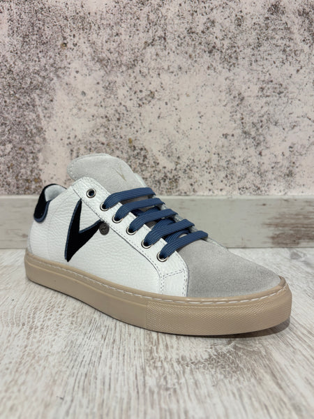 Sneakers Olympic bianca/nera/azzurra